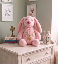 Kişiye Özel 60 cm İsim Yazılı Peluş Tavşan  Sevgiliye, Kardeşe, Kuzene Hediye