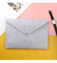 Evrak Çantası A4 Boyutu İçin Uygun 3 mm Keçe 32x24 cm 2 Renk Seçeneği (Gri)