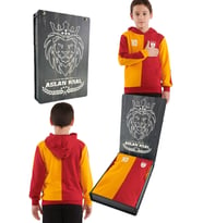 Galatasaray Orijinal Metin Oktay Kapüşonlu Çocuk Sweat Hediyelik Ahşap Kutulu (Sarı)