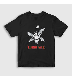 Presmono Unisex Çocuk Siyah Hybrid Theory Linkin Park T-Shirt 97541tt