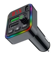 Concord C617 Rgb Işıklı PD 18 + QC 3.1A Şarj Bluetooth 5.1V Fm Transmitter  (Siyah)
