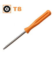 T8 Torx Uçlu Tornavida PS3 PS4 PS5 XBOX 360 XBOX One Uyumlu Tamir Yedek Parça T8 Tornavida Delikli (Beyaz)