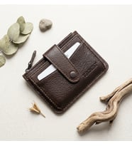 %100 Hakiki Deri Fermuarlı Çıt Çıtlı Küçük Boy Yeni Model Kredi Kartlık ve Cüzdan 11*8,5