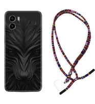 Vivo Y15S Y32 Y33S Y51 Y53S Kılıf Boyun Asklı Rasta Silikon Black Fox 1325