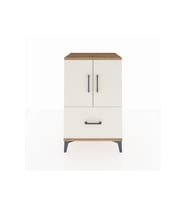 Hyperion Komodin 2 Raflı Tek Çekmeceli 2 Kapaklı 60x44x96 Çam-Aytaşı