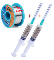 2Lİ 0.3 Mm 40 Gr Lehim Teli+2li Flux Lehim Toplama