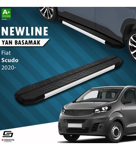 S-Dizayn Fiat Scudo 3 Uzun Şase NewLine Aluminyum Yan Basamak 243 Cm 2020 Üzeri A+ Kalite