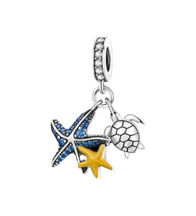 Deniz Yıldızı ve Kaplumbağa Sallantılı Charm
