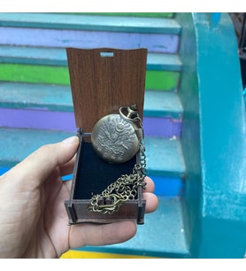 Kişiye Özel Retro Osmanlı Arma Kabartmalı Quartz Köstekli Saat