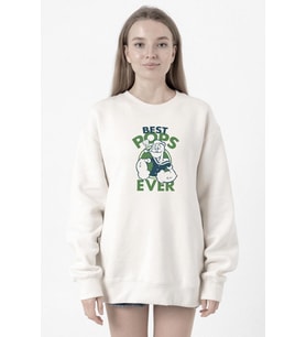 Popeye Best Pops Ever Beyaz Kadın 2ip Sweatshirt