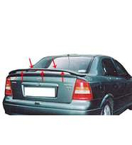 Opel Astra Uyumlu G Sedan Spoiler Bagaj Yüksek (Işıklı) Fiber 1998-2009