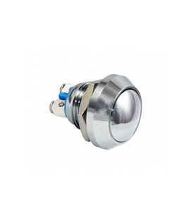 D81 12mm Metal Buton Yaylı Ledsiz