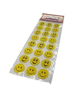 Ticon Gülen Yüz Sticker - 3 adet