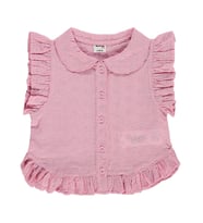 Civil Baby Fistolu Fırfırlı 6-18 Ay Gömlek - Pembe