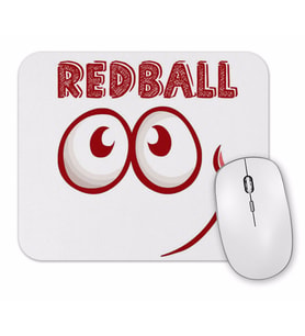 Red Ball 4 Smile Long Sleeve Mouse Pad