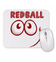 Red Ball 4 Smile Long Sleeve Mouse Pad