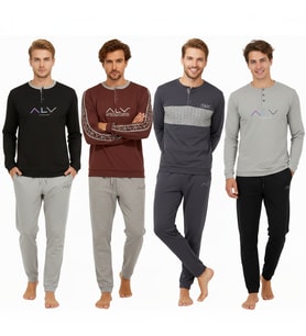 Erkek Pamuklu 4 Adet 2'li Pijama Takımı BB2239