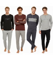 Erkek Pamuklu 4 Adet 2'li Pijama Takımı BB2239