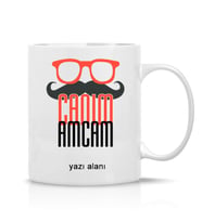 Kişiye özel Amca'ya Özel Yazılı Hediye Çay Kahve Kupa Bardak-amca1