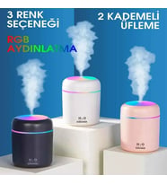 H2O LED Işıklı Mini Oda Hava Nemlendirici (Çok Renkli)