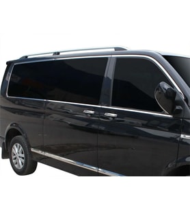 VW Transporter T6.1 Cam Çerçevesi 14 Prç. Krom (K.Ş.) Çift Sürgü 2020 ve Sonrası