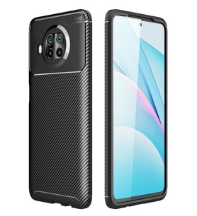 Mi 10T Lite Kılıf Auto Focus Karbon Kapak - Siyah