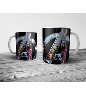 Pixxa Avengers Yenilmezler Logo Kupa Bardak Model 1