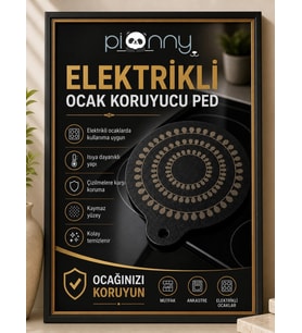 Pionny Termokromik Silikon İndüksiyon Ocak Koruyucu Isıya Dayanıklı Kaymaz Mat