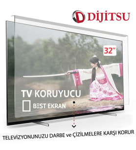 DİJİTECH 32" inç 80cm 82 Ekran Qled Tv Ekran Koruyucu