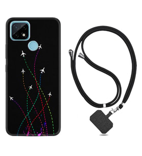 Realme C11 C21 C21Y C25Y C11 2021 Kılıf Boyun Askılı Silikon Line Planet 1736