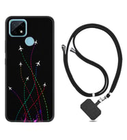 Realme C11 C21 C21Y C25Y C11 2021 Kılıf Boyun Askılı Silikon Line Planet 1736