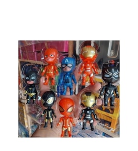 Avengers 8 Adet Kaptan Amerika Black Panter Demir Adam Örümcek Batman Spiderman