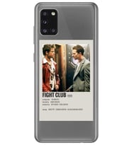 Samsung Galaxy A31 Uyumlu Fight Club Minimalist Poster Desenli Şeffaf Telefon Kılıfı