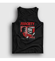 Presmono Unisex Siyah Hacker Mr Robot Atlet 402993tt
