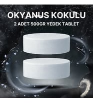 2x500 Gram - Okyanus Kokulu, Nem Alıcı Rutubet Ve Küf Önleyici Yedek Tablet