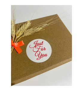 Just For You el yazılı Yuvarlak Yapışkanlı Etiket 4x4 cm 120 adet