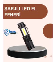 Alüminyum Gövdeli 2000 Lümen Güçlü Led El Feneri