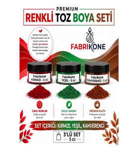 3'lü Set Premium Parafin Soya Wax Toz Mum Boyası Hobi Seti - 5 cc (Kırmızı, Yeşil, Kahverengi) BKFAB3KYKH5G