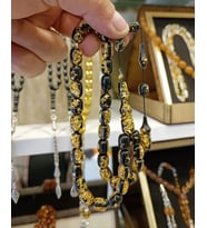 GOLDEN ROSARY ALTIN VARYAK TESBIH 0.07 GRAM ALTIN PARCACIKLI TESBIH MODELI ORJINAL FATURALI ÖZEL İŞÇİLİKLİ