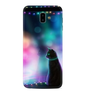 Samsung J6 Plus J7 Prime J7 Pro M20 Kılıf Desenli Silikon Window Cat 1787