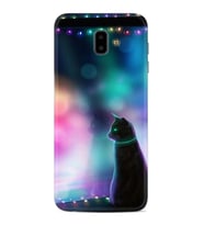 Samsung J6 Plus J7 Prime J7 Pro M20 Kılıf Desenli Silikon Window Cat 1787