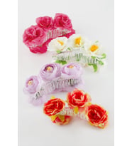 Çiçek Renkli Mandal Toka 11 cm