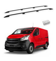 Turtle Renault Trafic (X82) 2014-2025 / Uzun Şasi Tavan Çıtası Crown Siyah