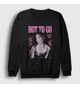 Presmono Unisex Siyah Hot To Go Müzik Chappell Roan Sweatshirt 497591tt