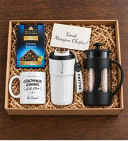 Kişiye Özel 24 Kasım Öğretmenler Günü Kupa Bardak & 440 mL Dereceli Termos & Aromalı Çay & French Press - Öğretmene Hediye