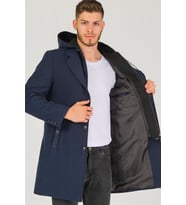 PLT8406 DEWBERRY ERKEK PALTO-LACİVERT