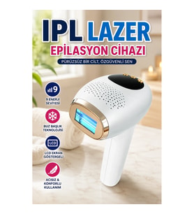 9 Enerji Seviyeli IPL Epilasyon Cihazı – LCD Ekranlı Ayarlanabilir Kullanım