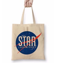 The Flash Star Labs Nasa Logo Bez Çanta Uzun Saplı