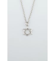 Minimal Pentagram Gümüş Kaplama Düz Zincir Kolye