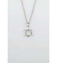 Minimal Pentagram Gümüş Kaplama Düz Zincir Kolye